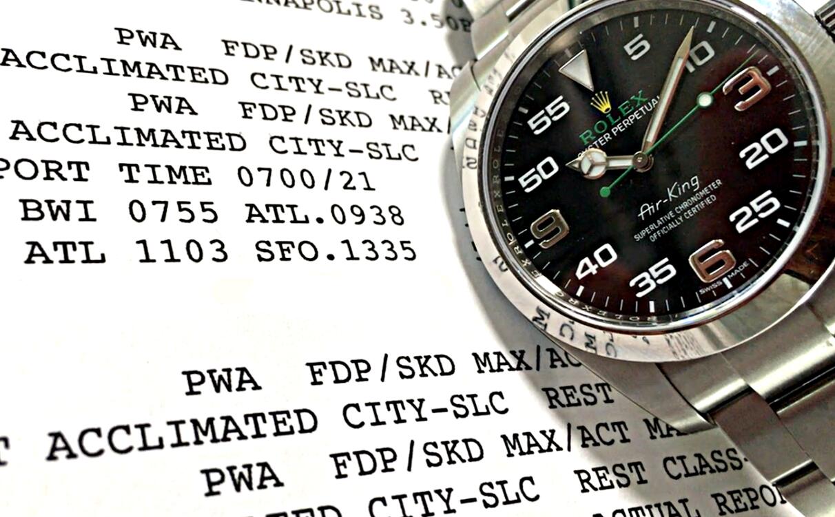 Un pilota spiega il Rolex replica Air-King