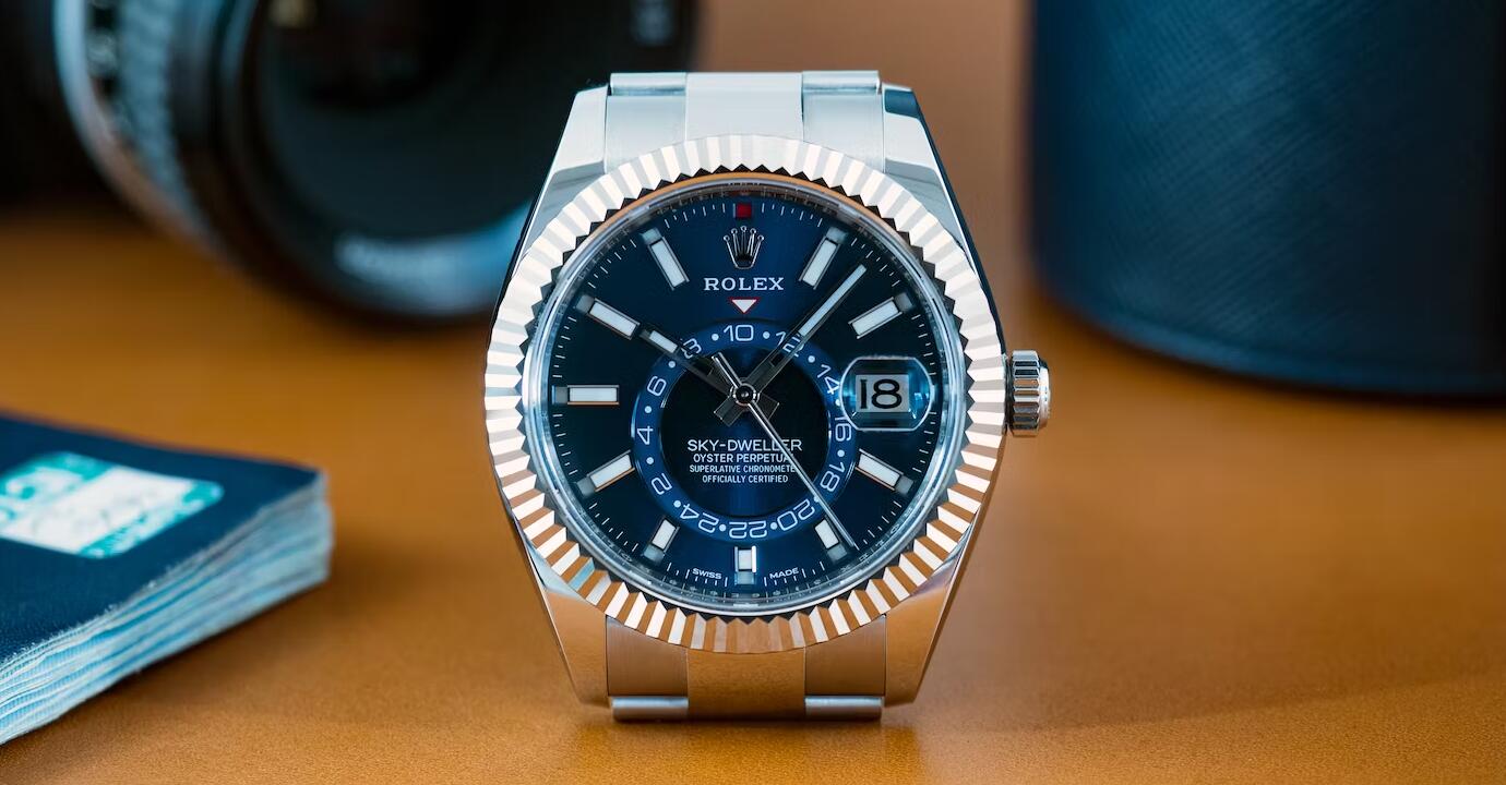 Il Rolex Falsi Sky-Dweller in acciaio inossidabile